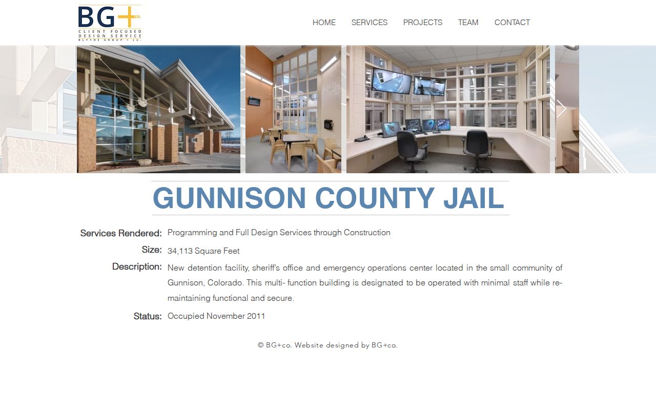 Gunnison County Detention Center release search facility history source