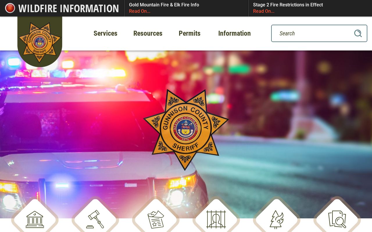 Gunnison County Public Safety Center release records sheriff contact source